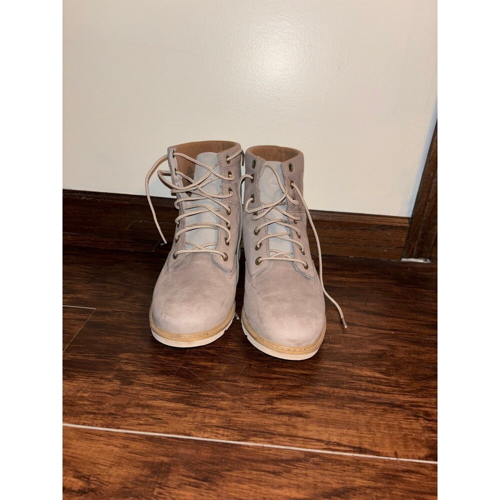 Women’s Timberland Gray Lace-Up Ankle Boots